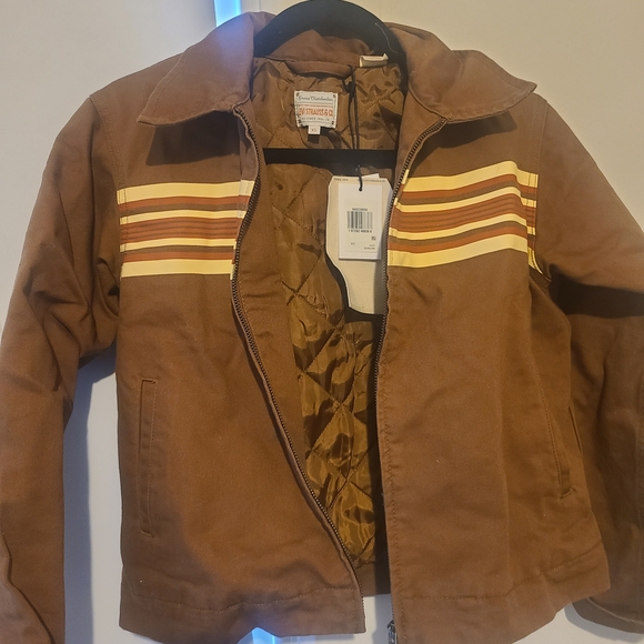 Levi's Brown Jacket with Cream Stripes - Picture 2 of 3